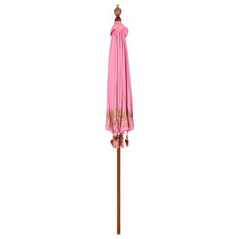 Balinesischer Sonnenschirm Rosa 215 x 215 x 260 cm
