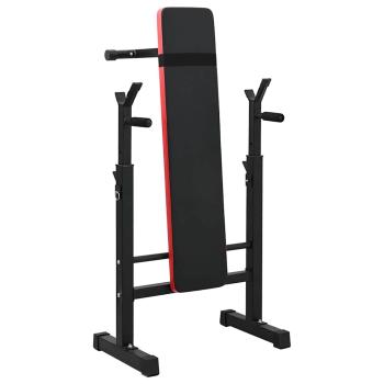 Hantelbank Schwarz 126,5 x 67 x 111 cm