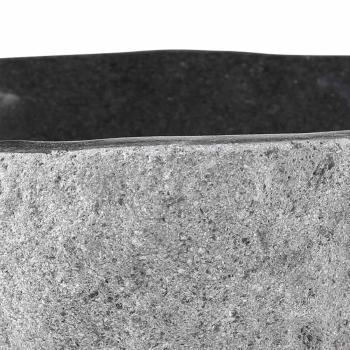 Waschbecken Oval Grau (32-37) x (27-30) x 12 cm Flussstein