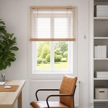 ARDEBO.de - Venezianische Jalousie Eichenoptik 85 x 160 cm 35 mm
