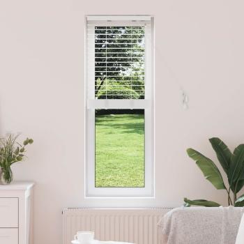ARDEBO.de - Venezianische Jalousie Weiß 40 x 130 cm 35 mm