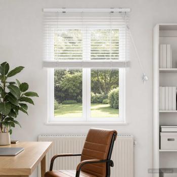 ARDEBO.de - Venezianische Jalousie Weiß 70 x 130 cm 35 mm