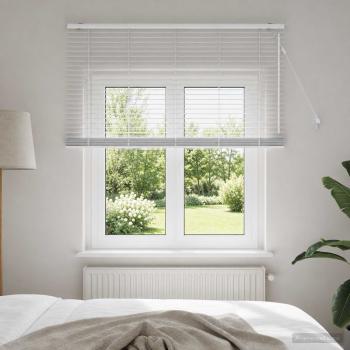 ARDEBO.de - Venezianische Jalousie Weiß 135 x 130 cm 35 mm