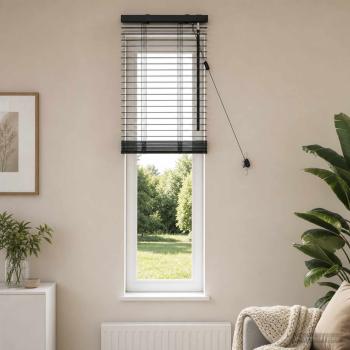 ARDEBO.de - Venezianische Jalousie Schwarz 40 x 130 cm 35 mm