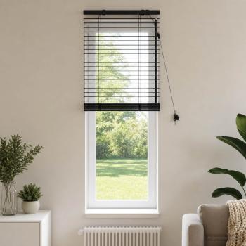 ARDEBO.de - Venezianische Jalousie Schwarz 55 x 130 cm 35 mm