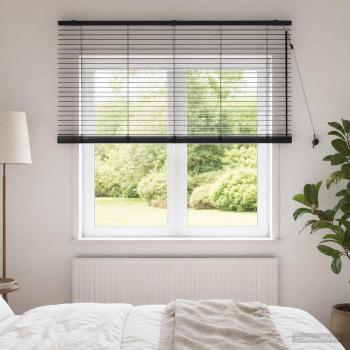 ARDEBO.de - Venezianische Jalousie Schwarz 135 x 130 cm 35 mm