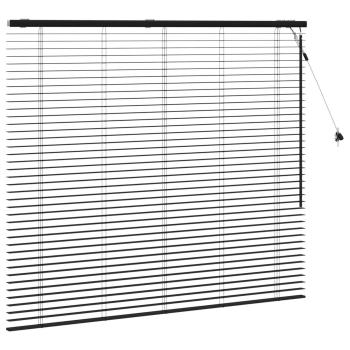 Venezianische Jalousie Schwarz 95 x 220 cm 35 mm