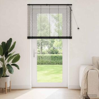 ARDEBO.de - Venezianische Jalousie Schwarz 130 x 250 cm 35 mm