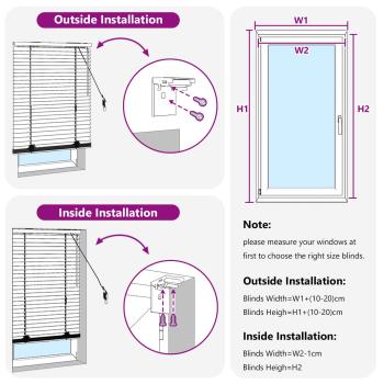 Venezianische Jalousie Dunkelbraun 120 x 130 cm 35 mm