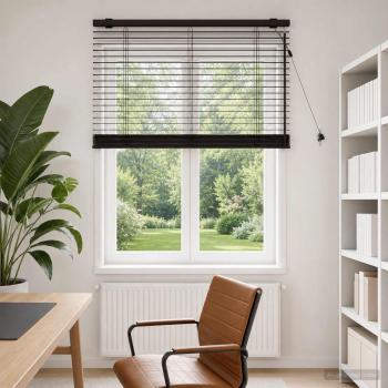 ARDEBO.de - Venezianische Jalousie Dunkelbraun 75 x 160 cm 35 mm
