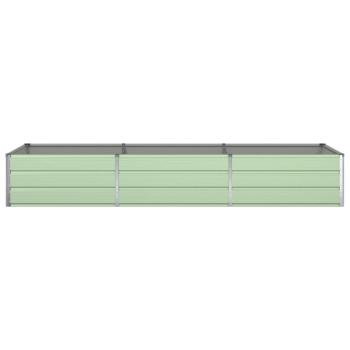 Pflanzkübel Pastellgrün 290 x 100 x 45 cm Verzinkter Stahl