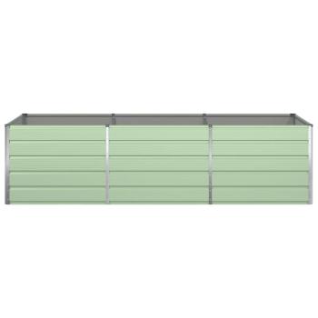 Pflanzkübel Pastellgrün 290 x 100 x 75 cm Verzinkter Stahl