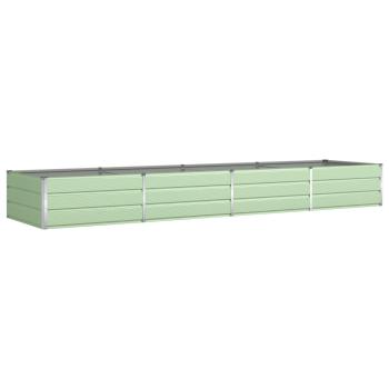 Pflanzkübel Pastellgrün 385 x 100 x 45 cm Verzinkter Stahl
