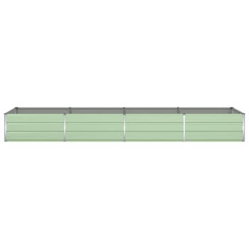 Pflanzkübel Pastellgrün 385 x 100 x 45 cm Verzinkter Stahl