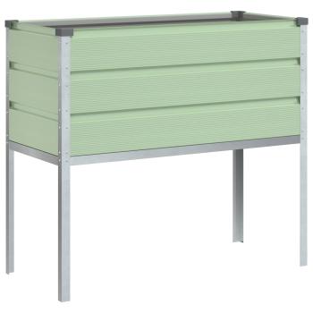 Pflanzkübel Pastellgrün 100 x 45 x 90 cm Verzinkter Stahl