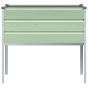 Pflanzkübel Pastellgrün 100 x 45 x 90 cm Verzinkter Stahl