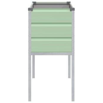 Pflanzkübel Pastellgrün 100 x 45 x 90 cm Verzinkter Stahl