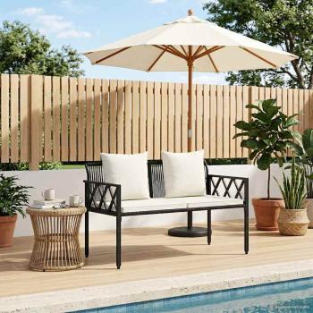 ARDEBO.de - Bänke für Outdoor 2 -Seater 116 x 56 x 75 cm Poly-Rattan