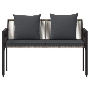 Bänke für Outdoor 2 -Seater 116 x 56 x 75 cm Poly-Rattan