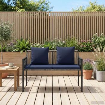 Bänke für Outdoor 2 -Seater 116 x 56 x 75 cm Poly-Rattan