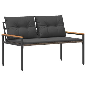 Gartenmöbel-Set 4 Stk. Dunkelgrau Poly-Rattan