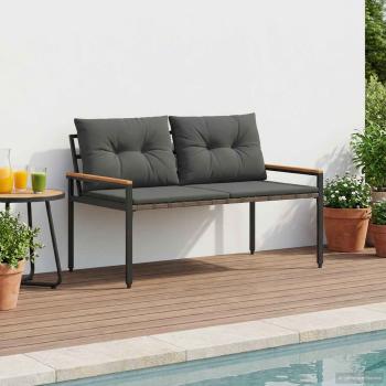 ARDEBO.de - Bank Outdoor 2 -Seater 116 x 67,5 x 72 cm Poly-Rattan