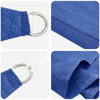 Sonnensegel 2 x 6 m HDPE Rechteckig Blau