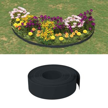ARDEBO.de - Gartenumrandung 25 m 15 cm PE Schwarz