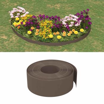 ARDEBO.de - Gartenumrandung 25 m 20 cm PE Braun