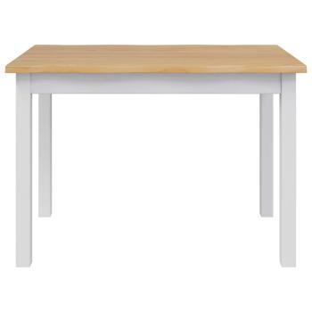 Esstisch EKAI Weiß 112 x 70 x 76,5 cm Massives Kiefernholz