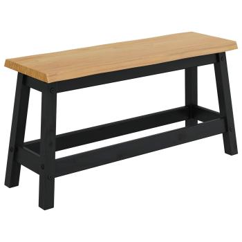 Esstischbank EKAI Schwarz 91,5 x 29 x 45,5 cm