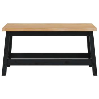 Esstischbank EKAI Schwarz 91,5 x 29 x 45,5 cm