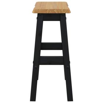 Hoher Barhocker EKAI 2 Stk. Schwarz 40 x 29 x 63 cm