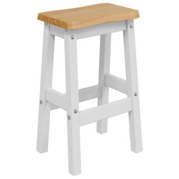 Hoher Barhocker EKAI 2 Stk. Weiß 40 x 29 x 63 cm