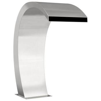 Poolbrunnen Edelstahl 60 x 30 x 70 cm Silber