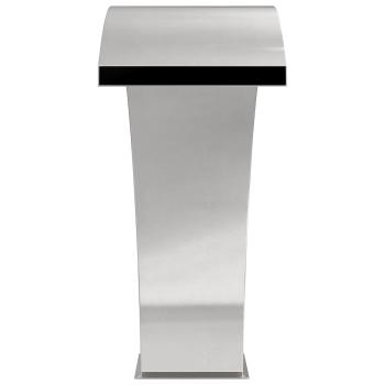 Poolbrunnen Edelstahl 60 x 30 x 70 cm Silber