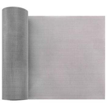 ARDEBO.de - Mesh Bildschirm 20 x 1000 cm 60 Mesh Edelstahl 201 Silber