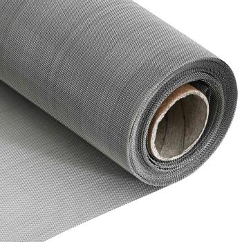 Mesh Bildschirm 20 x 1000 cm 60 Mesh Edelstahl 201 Silber