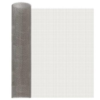 ARDEBO.de - Mesh Bildschirm 60 x 200 cm 3 Mesh Edelstahl 201 Silber