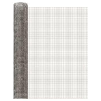 ARDEBO.de - Mesh Bildschirm 80 x 500 cm 3 Mesh Edelstahl 201 Silber