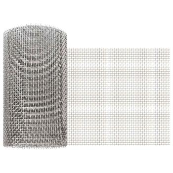 ARDEBO.de - Mesh Bildschirm 20 x 500 cm 6 Mesh Edelstahl 201 Silber