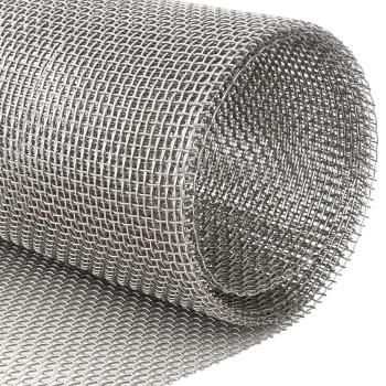 Mesh Bildschirm 20 x 500 cm 6 Mesh Edelstahl 201 Silber