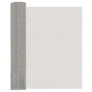 ARDEBO.de - Mesh Bildschirm 60 x 1000 cm 8 Mesh Edelstahl 201 Silber