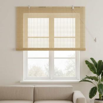 ARDEBO.de - Rollo Natur 130 x 160 cm Bambus