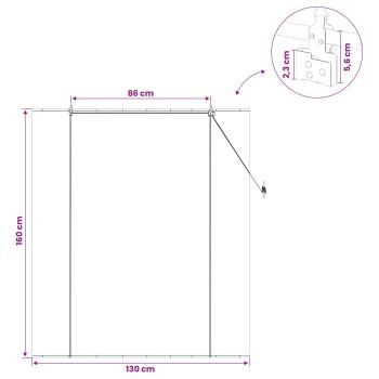 Rollo Natur 130 x 160 cm Bambus