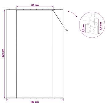 Rollo Natur 130 x 220 cm Bambus