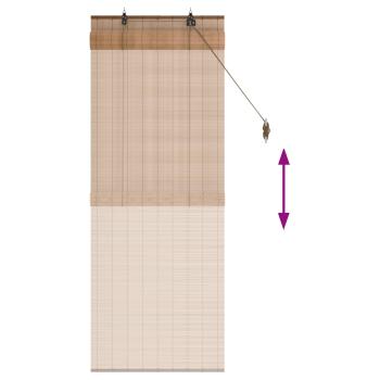 Rollo Braun 50 x 160 cm Bambus