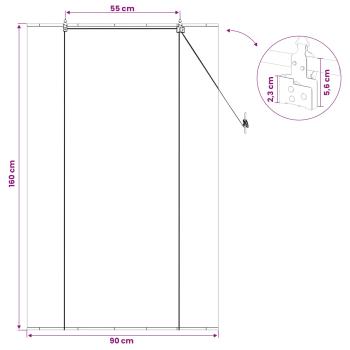 Rollo Braun 90 x 160 cm Bambus