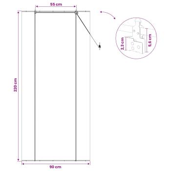 Rollo Braun 90 x 220 cm Bambus