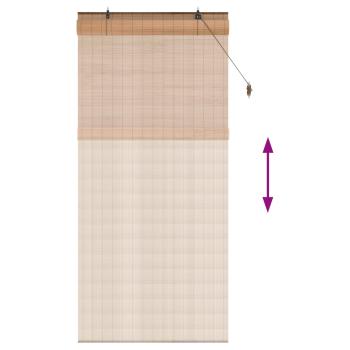 Rollo Braun 110 x 220 cm Bambus